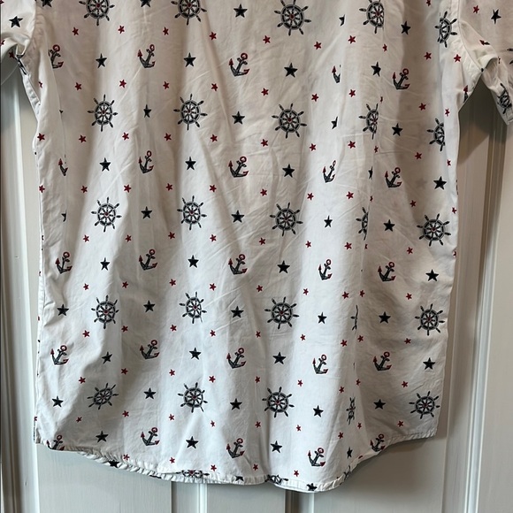 Eighth Avenue Patriotic Casual Button Down Shirt - Size Large - Picture 10 of 12